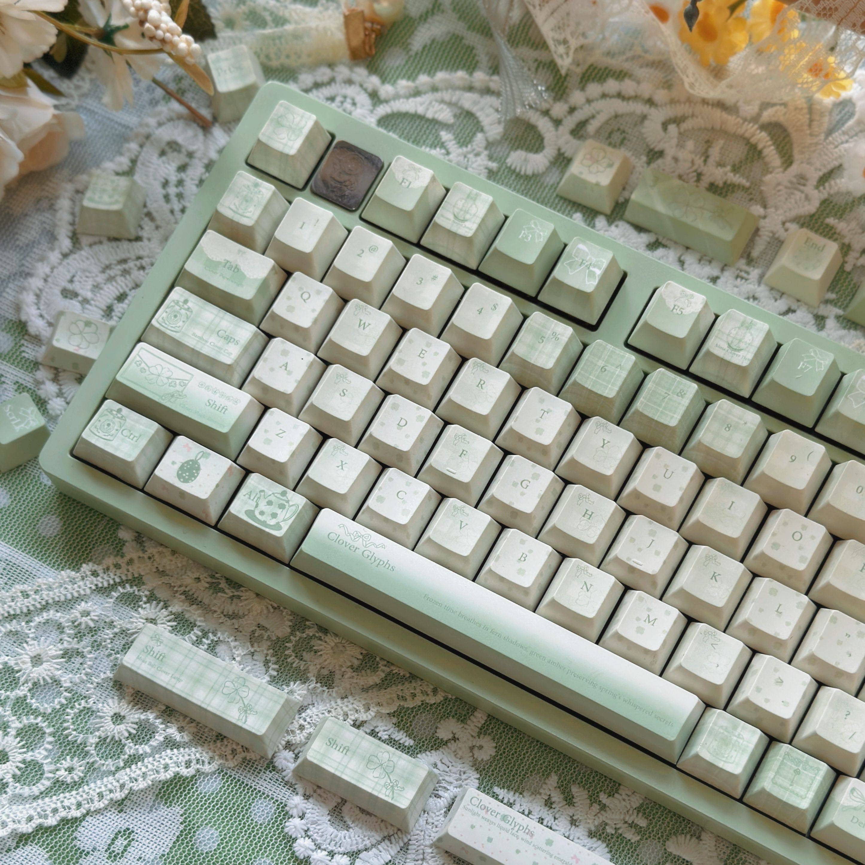 Mossy Patina Riddle Keyboard Keycaps
