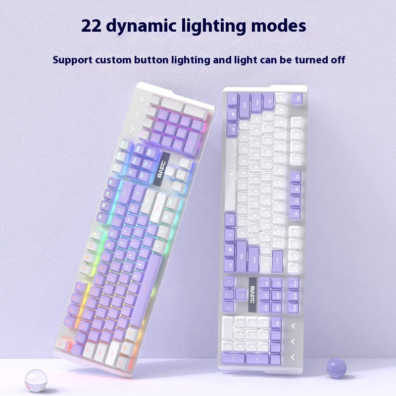 Purple Mechanical Keyboard