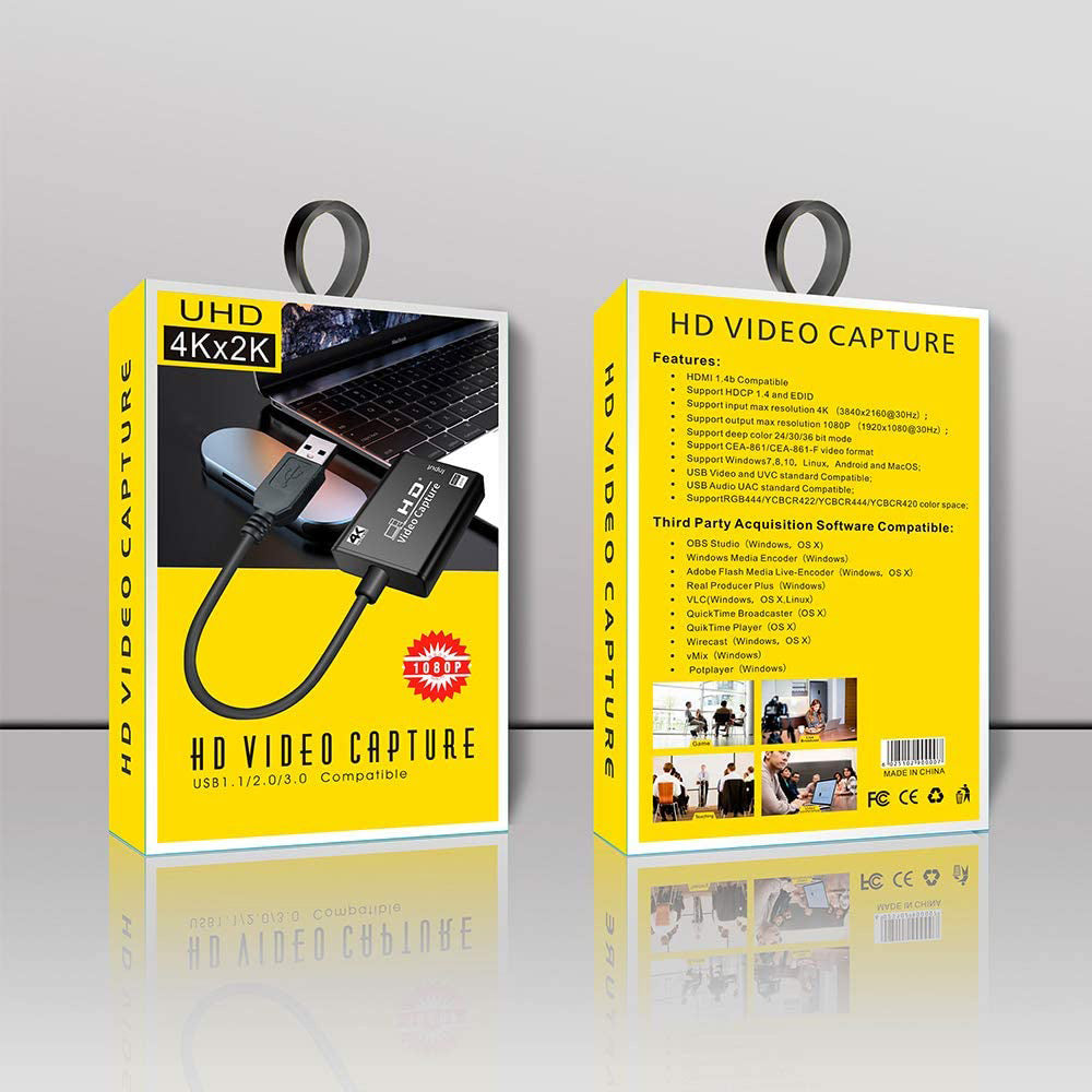 HDMI Capture Card HD Game Live Broadcast HDMI To USB