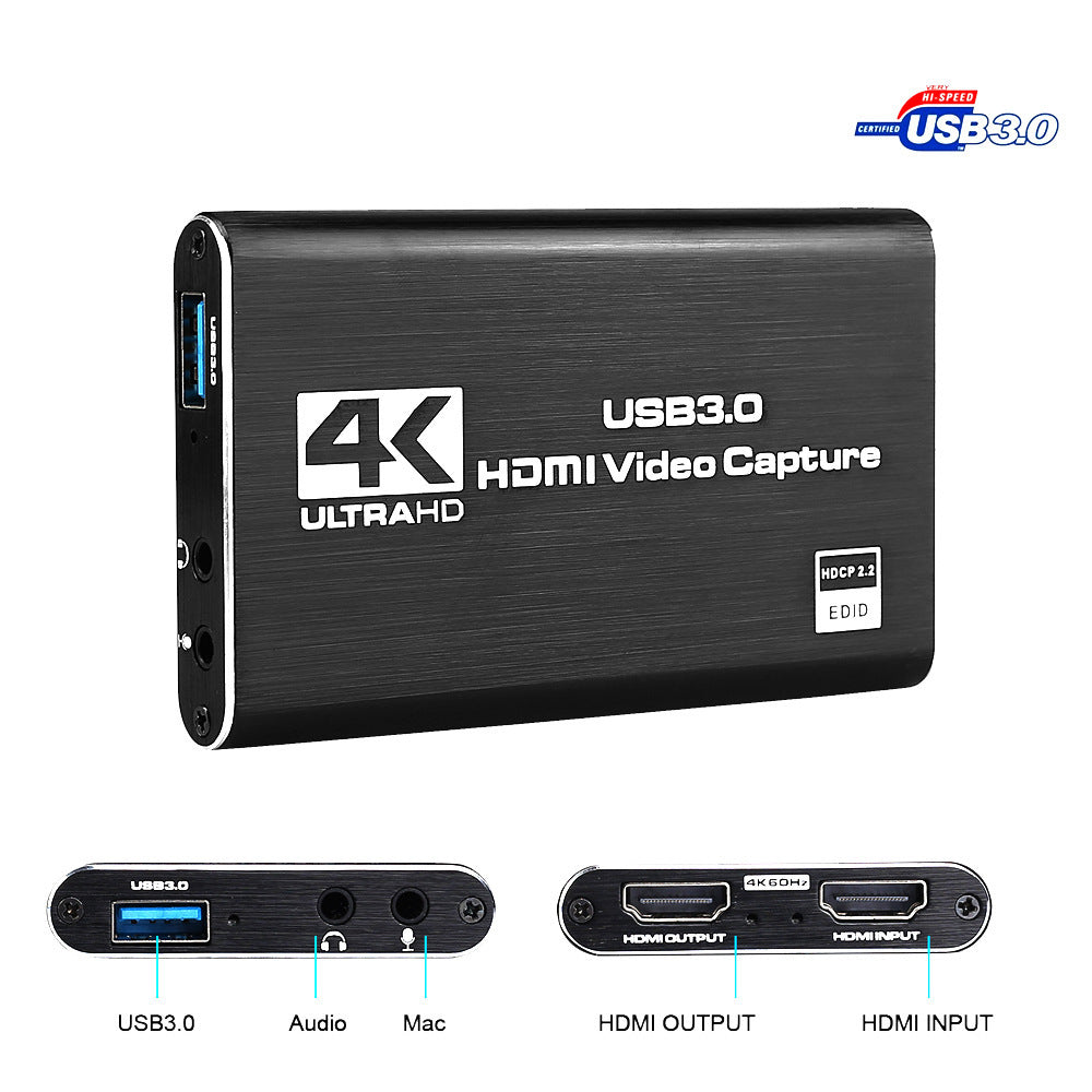 Hdmi Video Capture Card 4K Screen Recording Usb3.0 1080P 60Fps