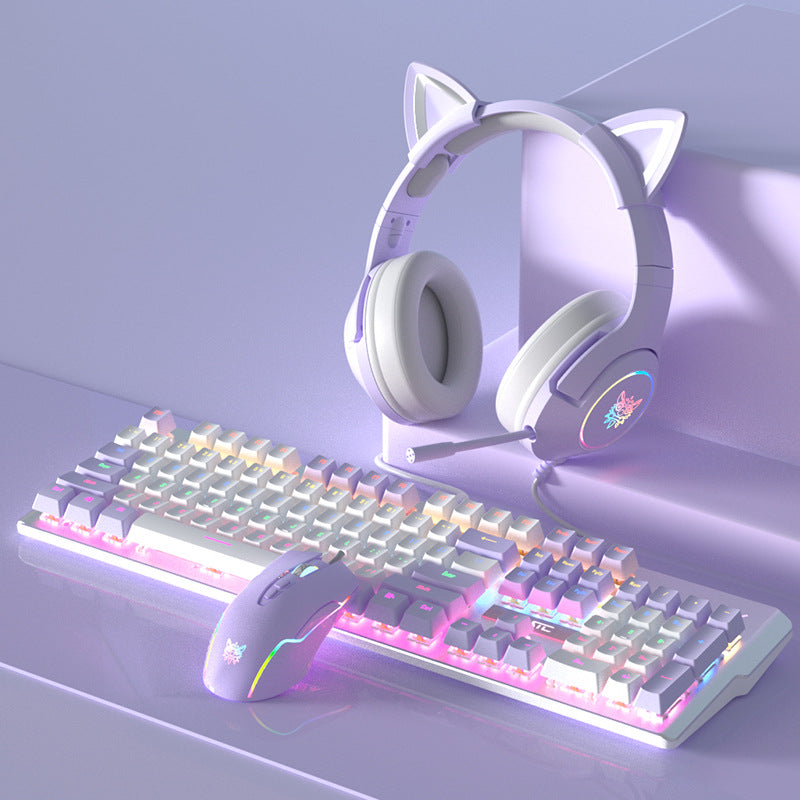 Purple Mechanical Keyboard