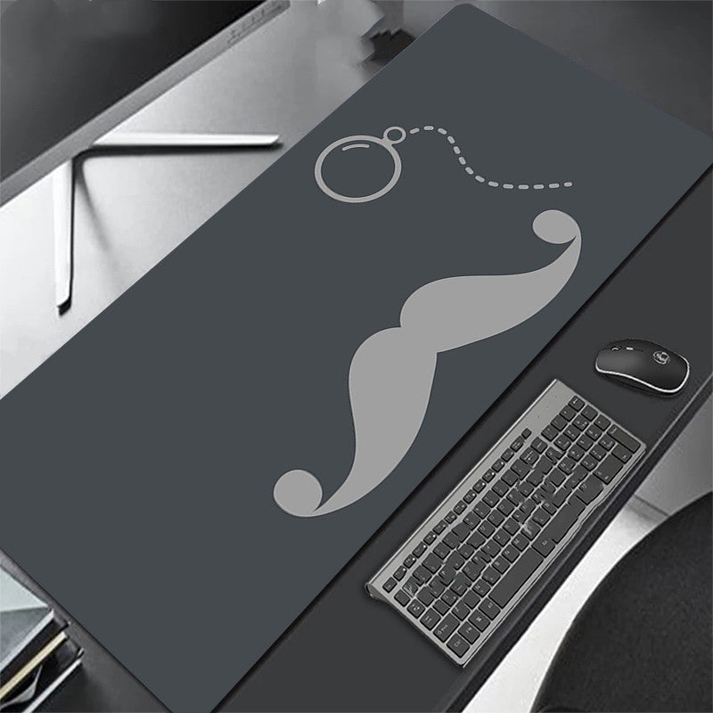 All Black Extra Long Mouse Pad
