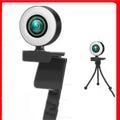 Computer Web Camera Round With Fill Light HD1080P Live Video Camera