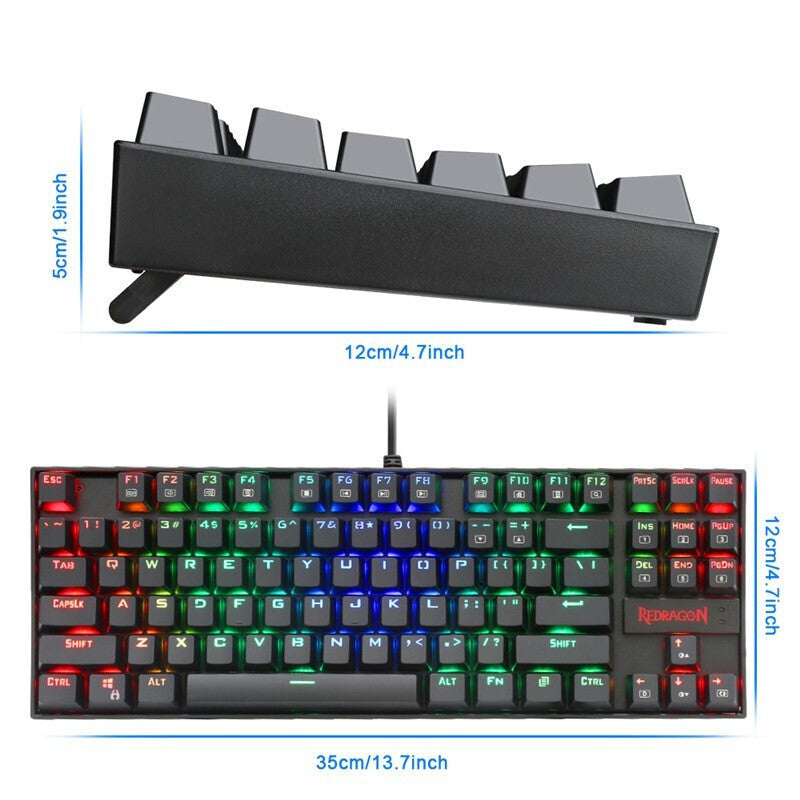 Wired E-Sports Game Green Axis Keyboard