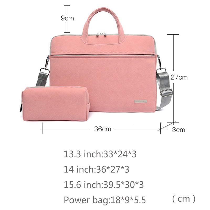 PU Leather Women Laptop Bag Notebook for MacBook Air 13.3 14 15.6 Inch