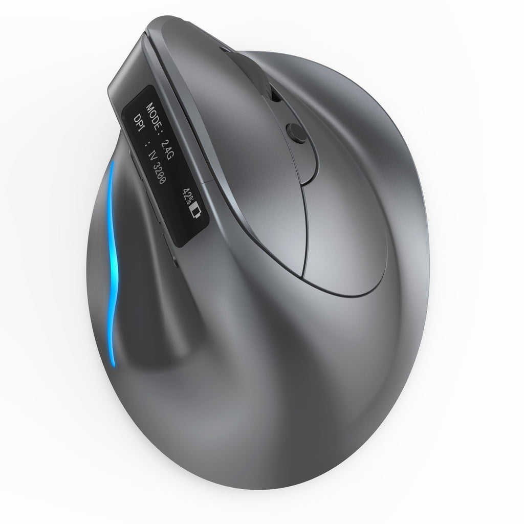 Handheld Display Bluetooth Wireless Charging Dual-mode Grip Vertical Mouse