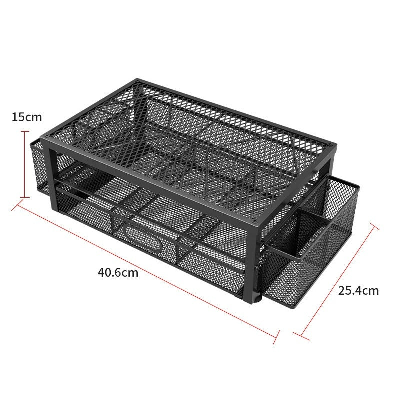 Two-tier Computer Monitor Riser With Storage