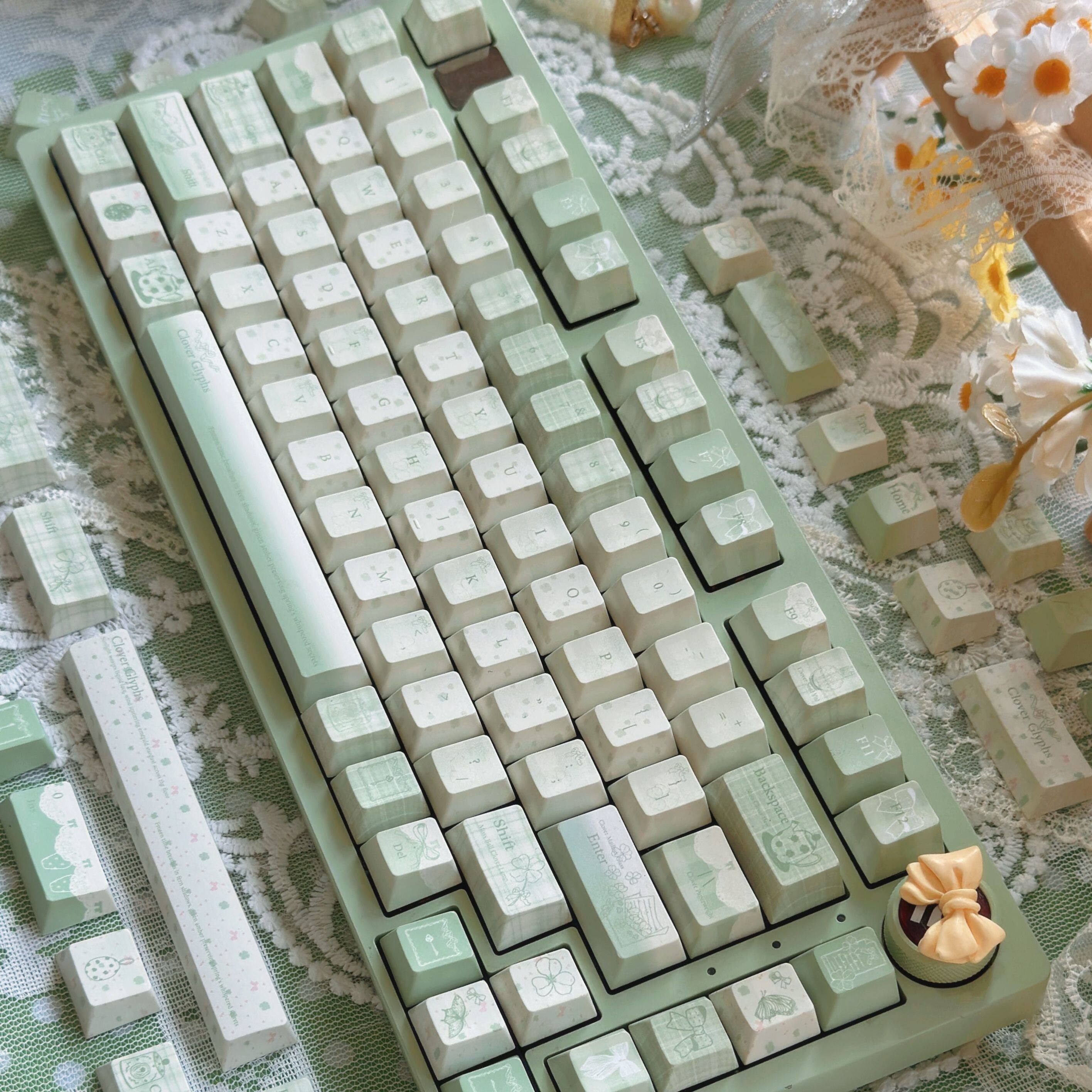 Mossy Patina Riddle Keyboard Keycaps