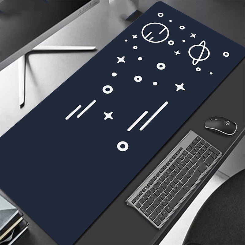 All Black Extra Long Mouse Pad