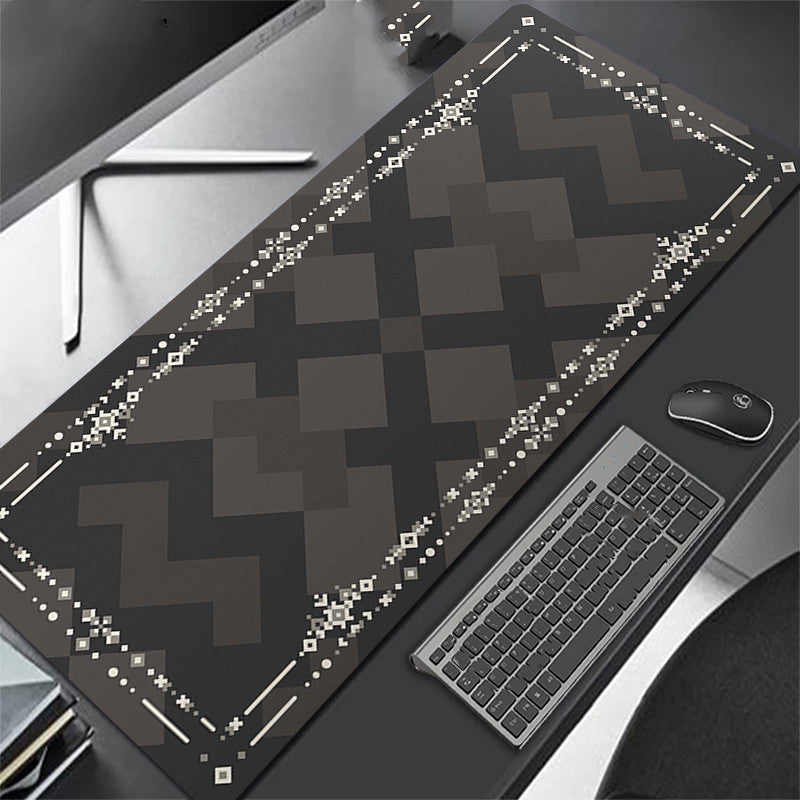 All Black Extra Long Mouse Pad