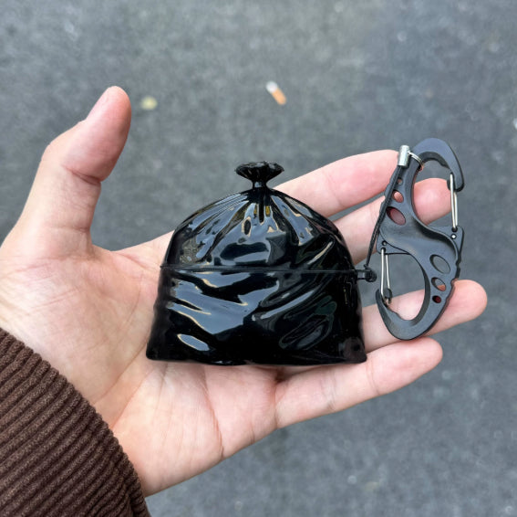 Trash Bag Earphone Case