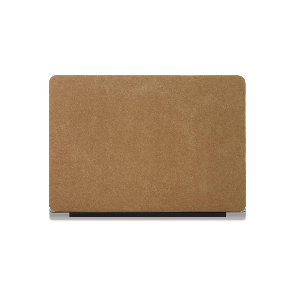 Simple Cocoa Brown Suede Computer Case