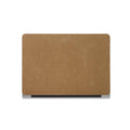 Simple Cocoa Brown Suede Computer Case