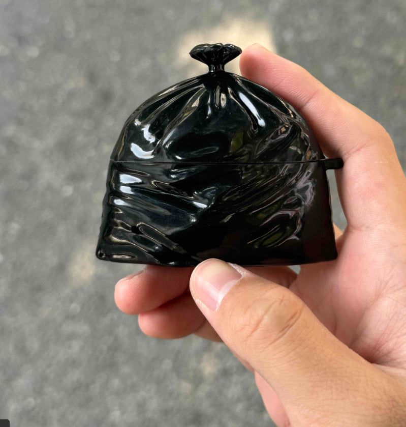 Trash Bag Earphone Case