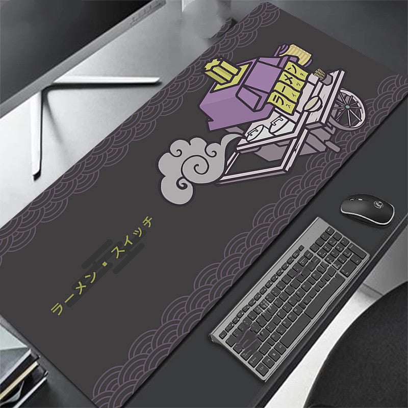 All Black Extra Long Mouse Pad