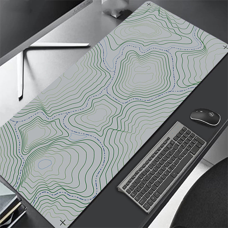 All Black Extra Long Mouse Pad
